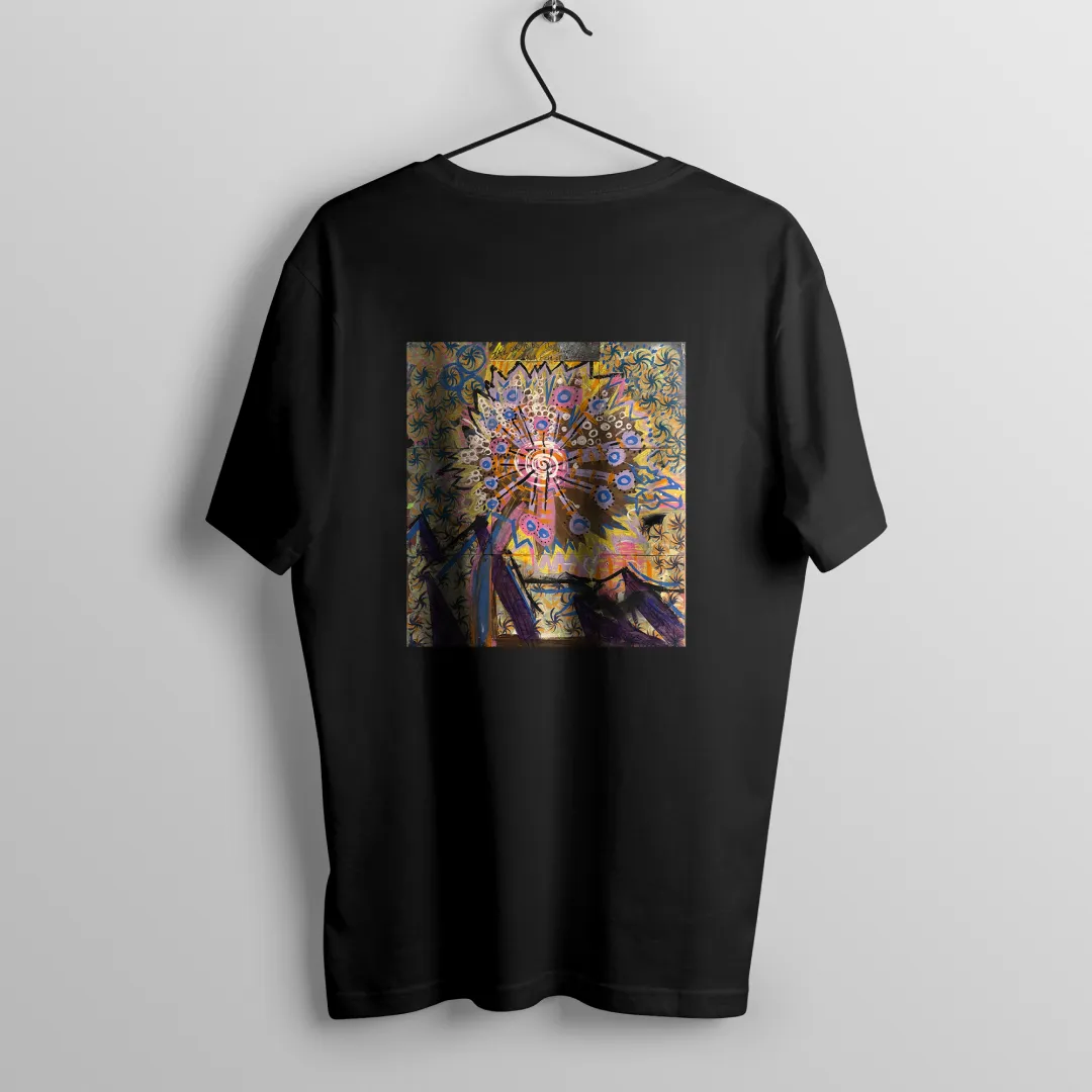 Alpine Dandelion Mixed-Media Tee